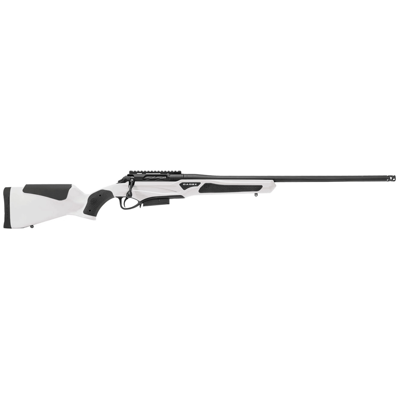 Cadex Defense CDX-R7 SPTR SA .308 Win 20" 1:10" Sporter Bbl Hybrid White/Black Rifle w/Hunting-Style MB CDXR7-SPTR-308-20-DI00-D4E1N-HWB - Cadex Defense