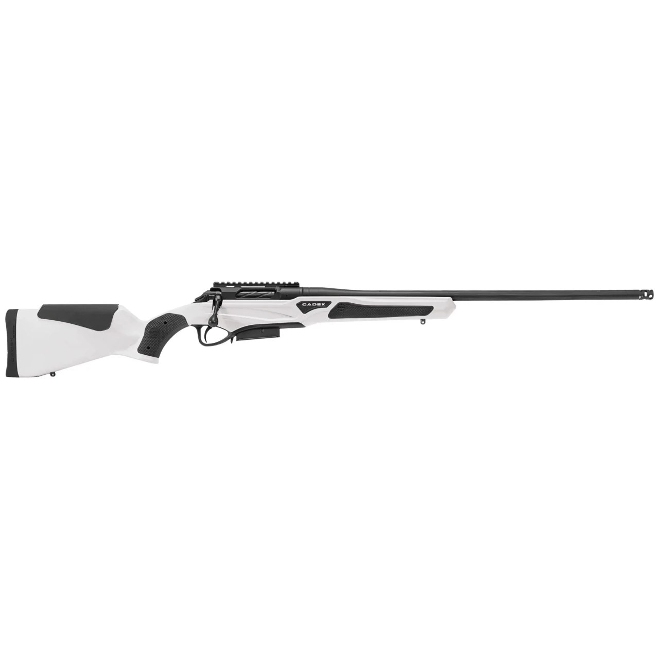 Cadex Defense CDX-R7 SPTR SA .308 Win 20" 1:10" Sporter Bbl Hybrid White/Black Rifle w/Hunting-Style MB CDXR7-SPTR-308-20-DI00-D1E1N-HWB - Cadex Defense
