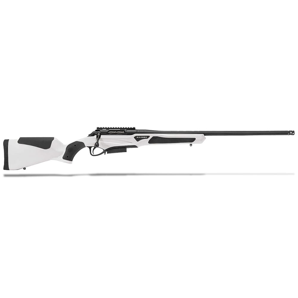 Cadex Defense CDX-R7 SPTR LA .300 PRC 26" 1:8" Sporter Bbl Hybrid White/Black Rifle w/Hunting-Style MB CDXR7-SPTR-3PR-26-DI00-D2B1N-HWB - Cadex Defense