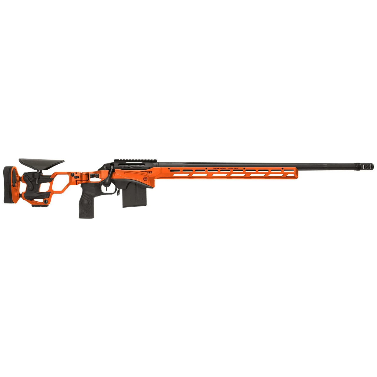 Cadex Defense CDX-SS SEVEN S.T.A.R.S. PRO .308 Win 26" 1:10" Bbl Hybrid Orange/Black Rifle w/Hunting-Style MB CDXSS-PRO-308-26-CS20-D2E1N-HOR