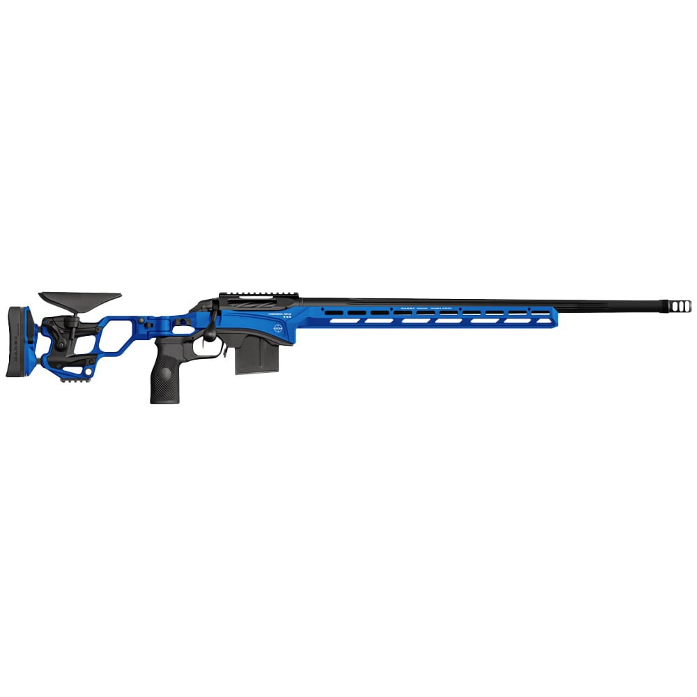 Cadex Defense CDX-SS SEVEN S.T.A.R.S. PRO 6mmBR Norma 26" 1:7.5" Bbl Hybrid Blue/Black Rifle w/Hunting-Style MB CDXSS-PRO-6BR-26-CS20-D2A1N-HEB - Cadex Defense