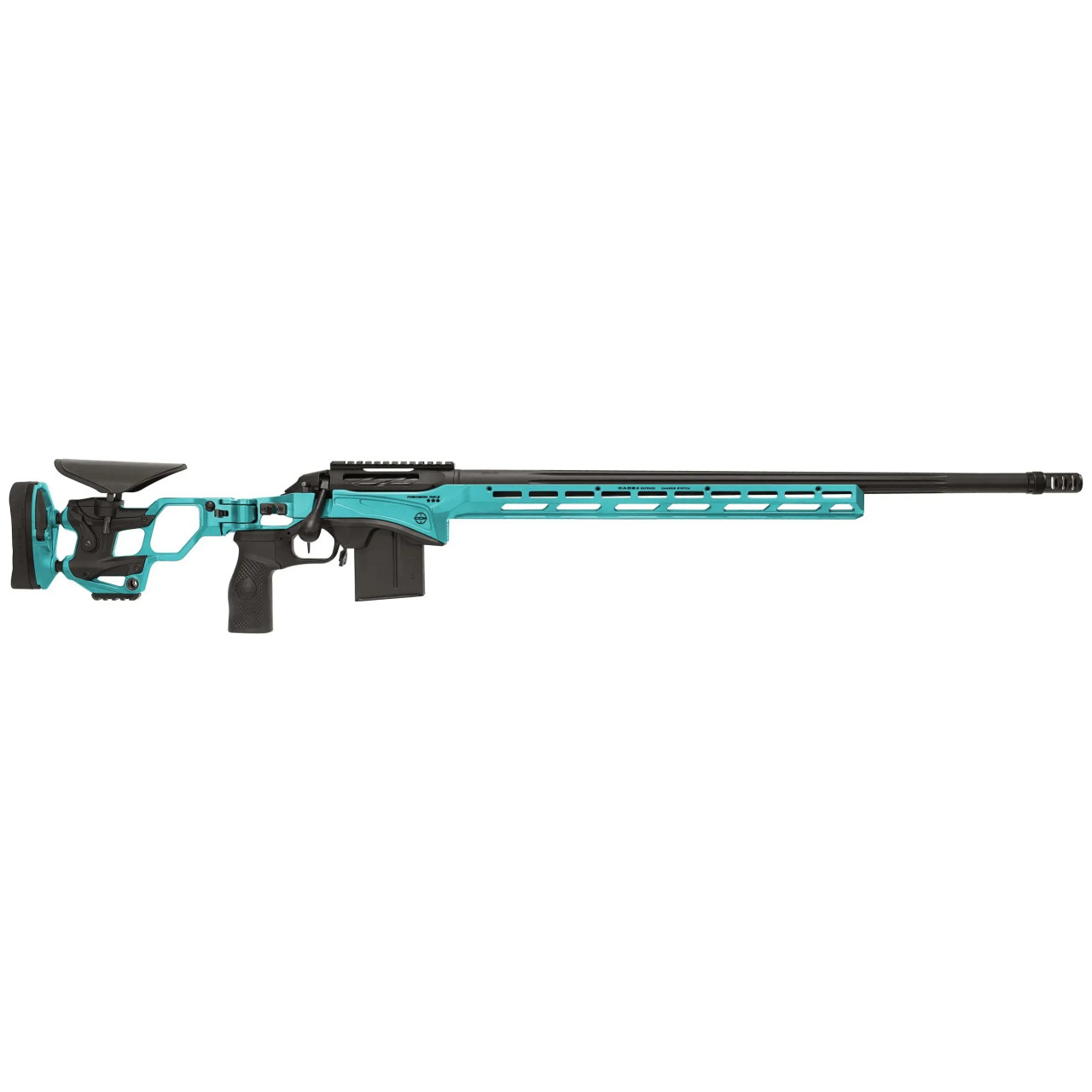 Cadex Defense CDX-SS SEVEN S.T.A.R.S. PRO 6mm Creedmoor 26" 1:7.5" Bbl Hybrid Blue/Black Rifle w/Hunting-Style MB CDXSS-PRO-6CM-26-CS20-D2A1N-HEB - Cadex Defense