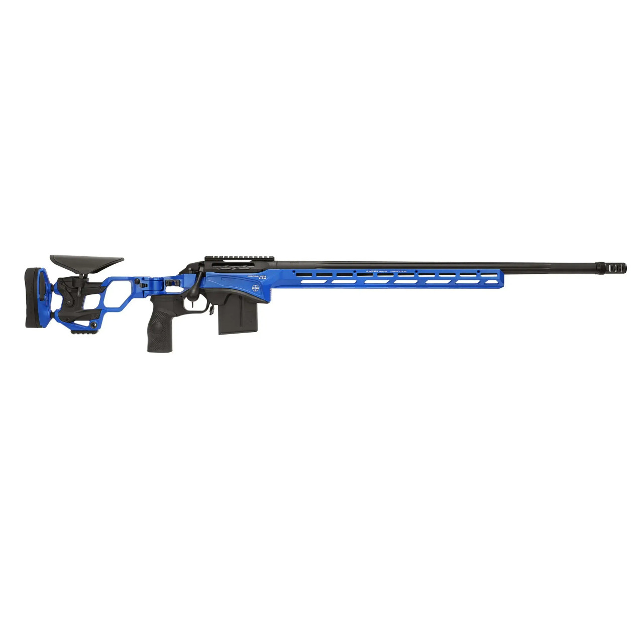 Cadex Defense CDX-SS SEVEN S.T.A.R.S. PRO 6mm Creedmoor 26" 1:7.5" Bbl Hybrid NRA Blue/Black Rifle w/Hunting-Style MB CDXSS-PRO-6CM-26-CS20-D2A1N-HNR - Cadex Defense