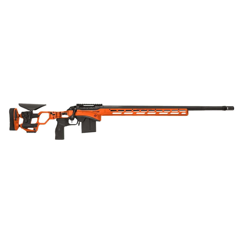 Cadex Defense CDX-SS SEVEN S.T.A.R.S. PRO 6mm Creedmoor 26" 1:7.5" Bbl Hybrid Orange/Black Rifle w/Hunting-Style MB CDXSS-PRO-6CM-26-CS20-D2A1N-HOR - Cadex Defense