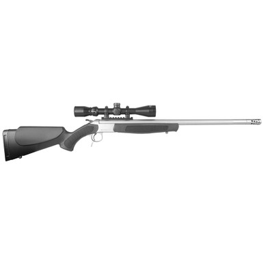 CVA FFL CVA Scoped Scout TD .35 Whelen 25" 1:14" M16x1" Bbl Stainless/Black Take-Down Single Shot Rifle w/3-9x40 KONUSPRO & Case CR4911SSC - CVA FFL