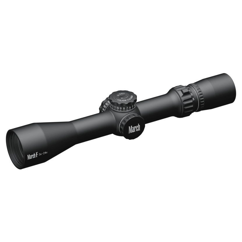 March Scopes March F Tactical 3-24x42 FMA-2 Reticle 1/4MOA FFP Riflescope D24V42FMA - March Scopes
