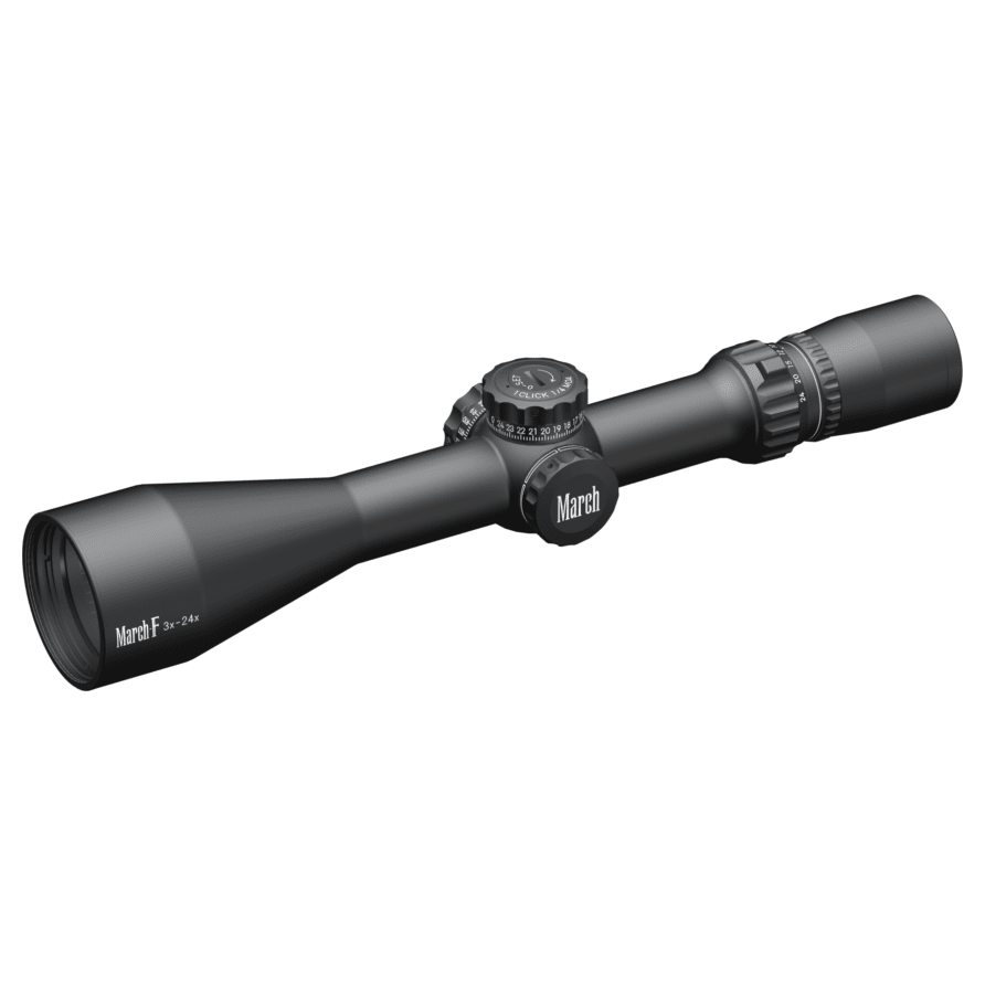 March Scopes March F Tactical 3-24x52 FMA-2 Reticle 1/4MOA FFP Riflescope D24V52FMA