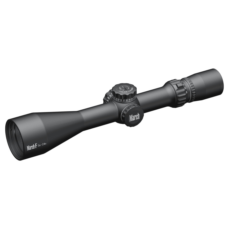 March Scopes March F Tactical 3-24x52 FMA-2 Reticle 1/4MOA FFP Riflescope D24V52FMA - March Scopes