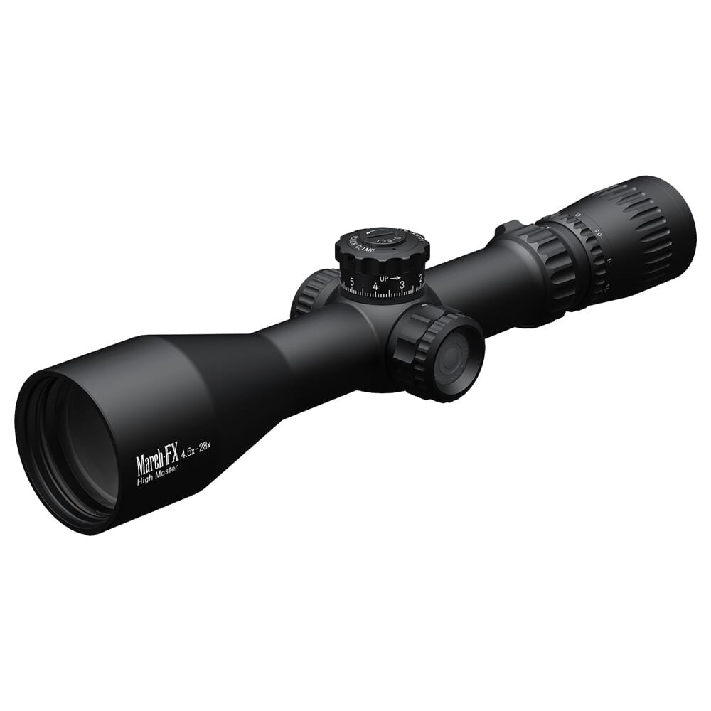 March Scopes March FX Tactical 4.5x-28x52 FML-TR1 Reticle 0.1MIL Illuminated Riflescope D28HV52WFIML-FML-TR1