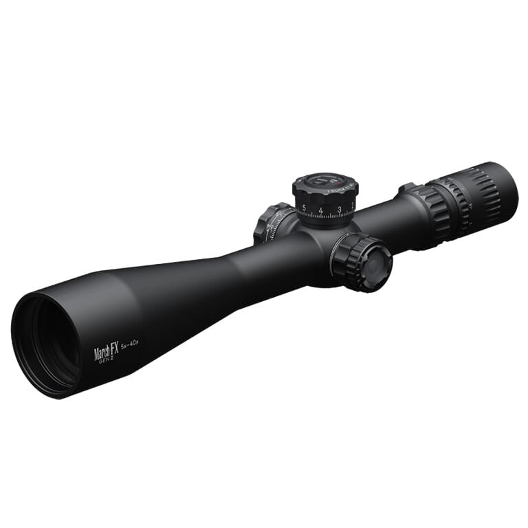 March Scopes March FX Tactical Gen II 5x-40x56 FML-1 Reticle 0.1 MIL Illuminated FFP Riflescope D40V56FIML10-G2-FML-1 - March Scopes