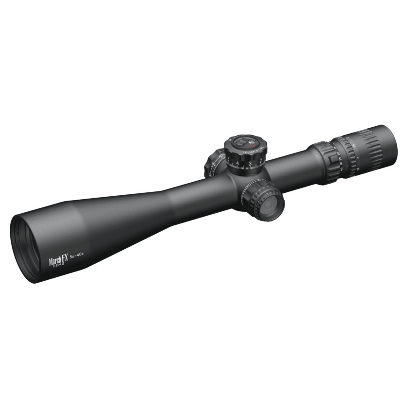 March Scopes March FX Tactical Gen II 5x-40x56 FML-PDKI Reticle 0.1 MIL Illuminated FFP Riflescope D40V56FIML10-G2-FML-PDKI - March Scopes