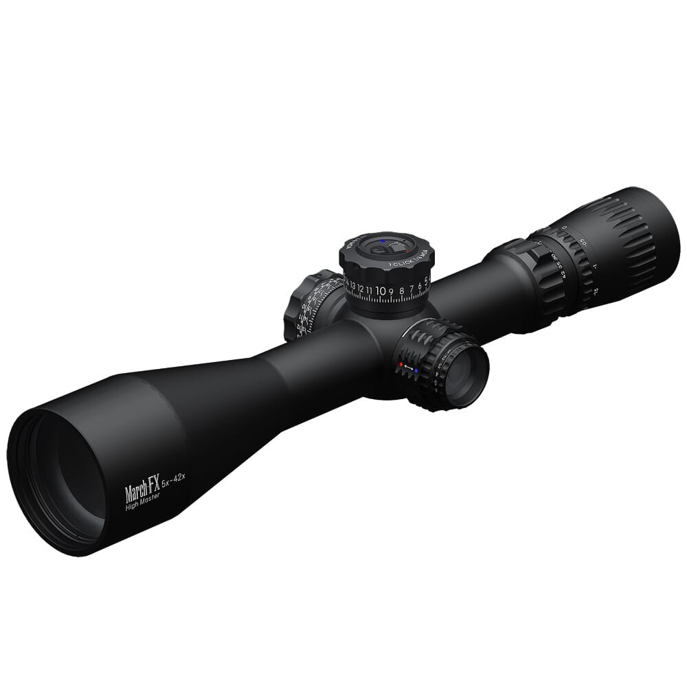 March Scopes March FX Tactical 5x-42x56 FMA-MT Reticle 1/4 MOA Illuminated FFP Riflescope D42HV56WFIMA-FMA-MT