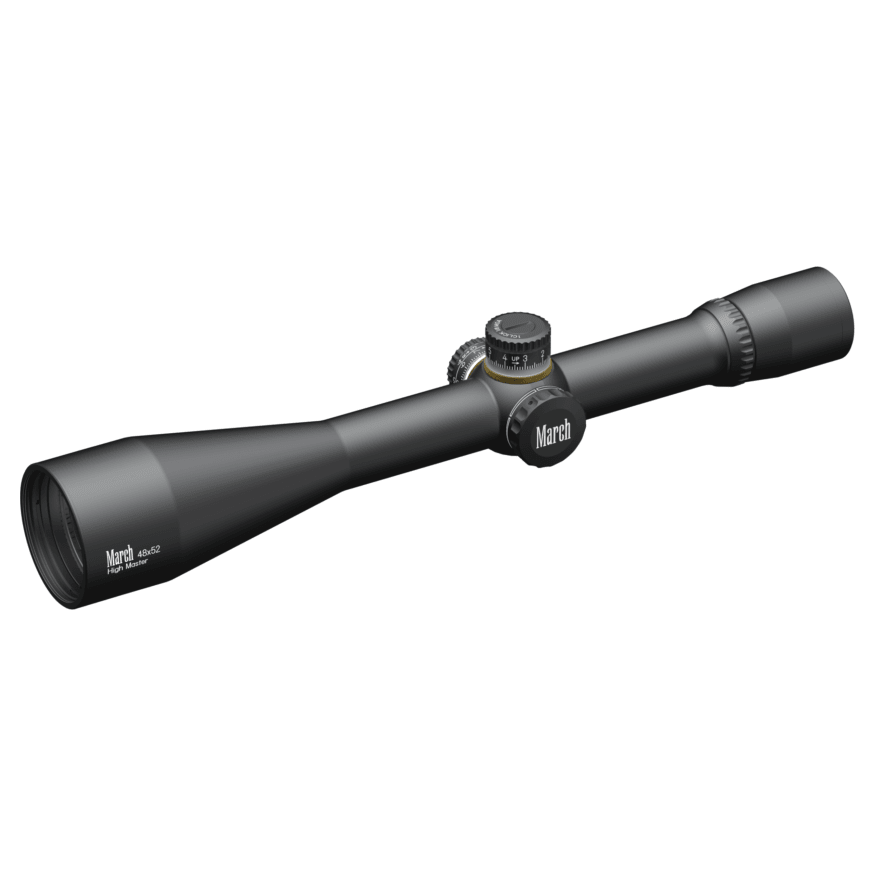 March Scopes March Fixed Power "High Master" 48x52BR LR Reticle 1/8MOA Riflescope D48F52 - March Scopes