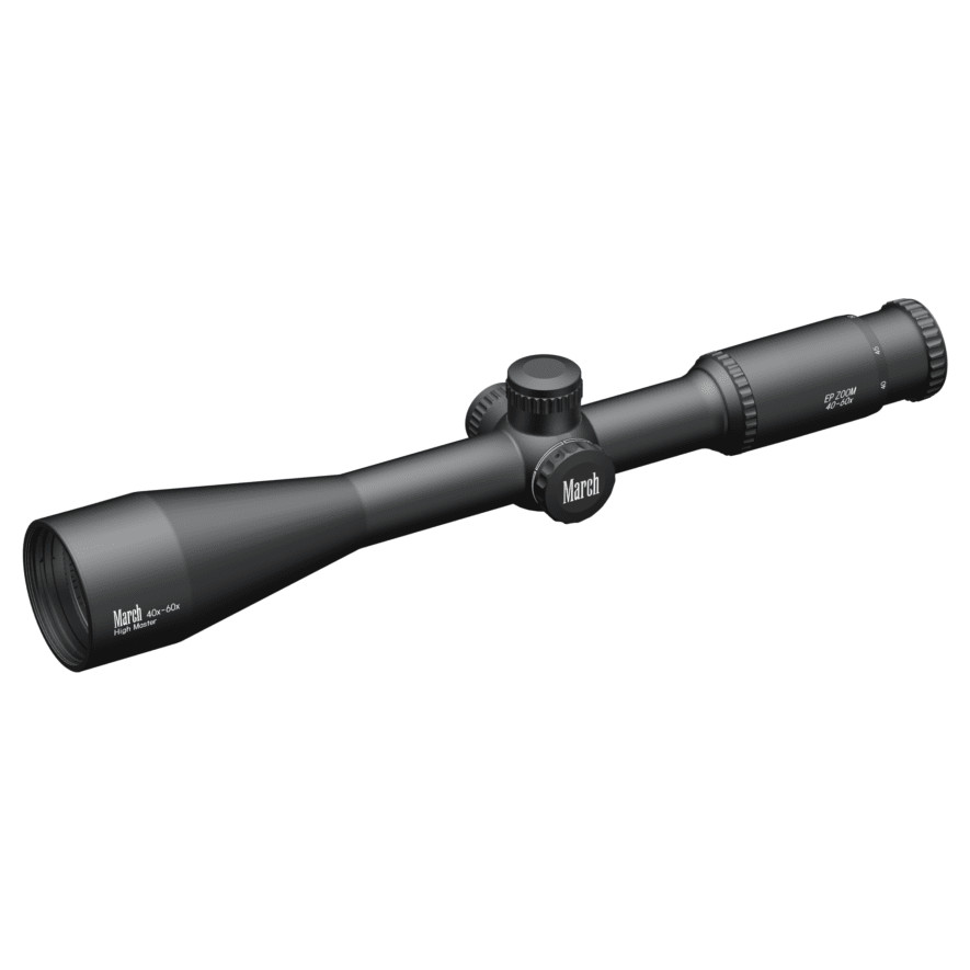 March Scopes March "High Master" 40-60x52mm BR EP Zoom CH Reticle 1/8 MOA Riflescope D60EV52 - March Scopes