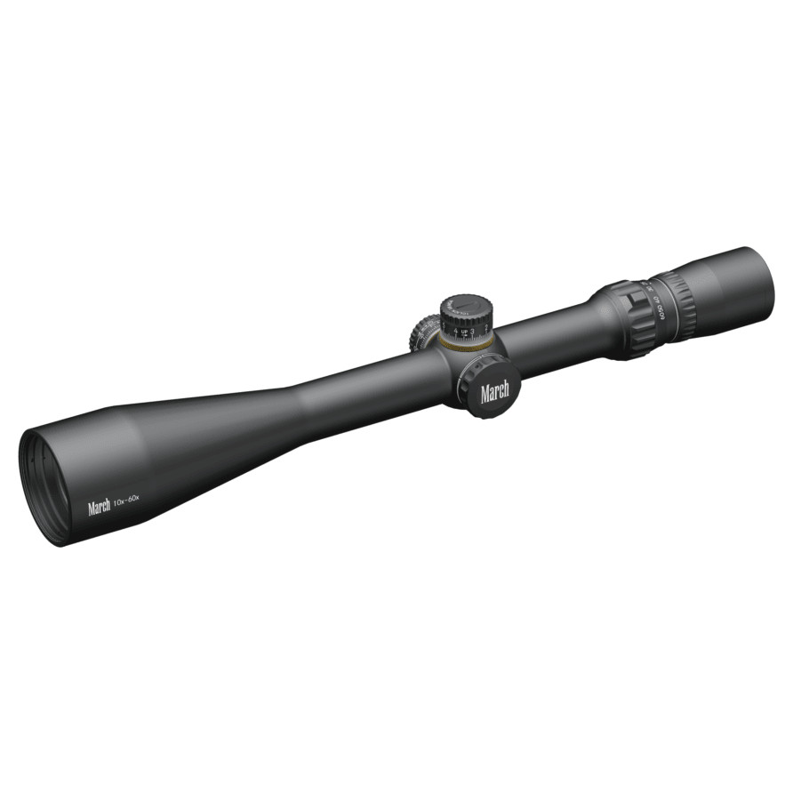 March Scopes March 10-60x52 1/8 Reticle 1/8MOA Riflescope D60V52L - March Scopes