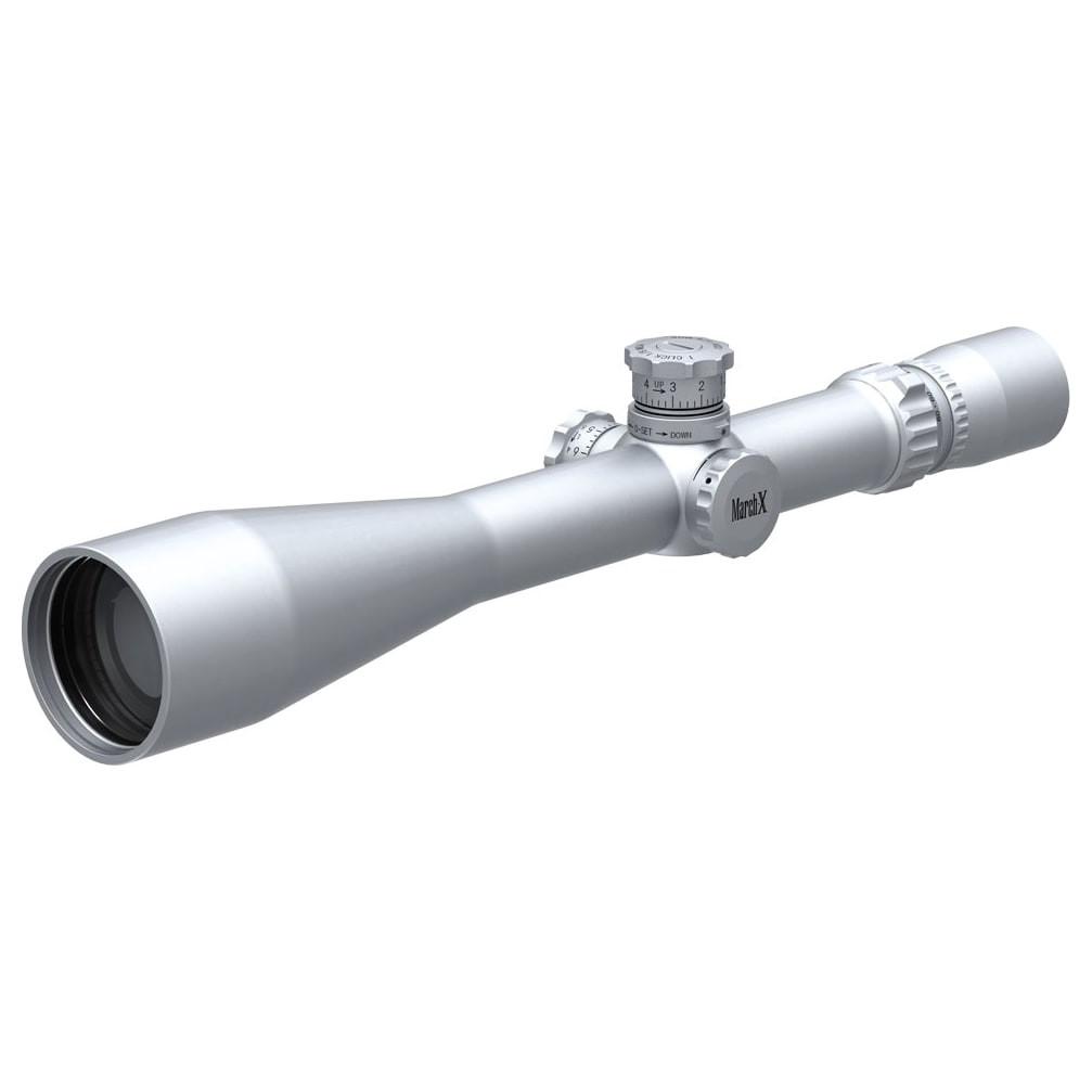 March Scopes March X Tactical 8-80x56mm Silver MTR-RTM Reticle 1/8MOA Riflescope D80V56STM-MTR-RTM - March Scopes