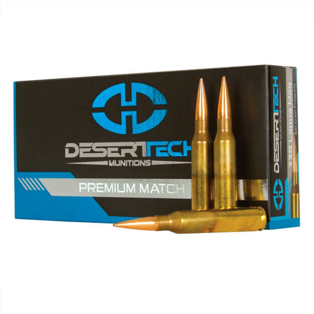 Desert Tech DTM .338 Lapua Mag 300gr Match Ammunition Case 200rds DTM-338300-CS - Desert Tech
