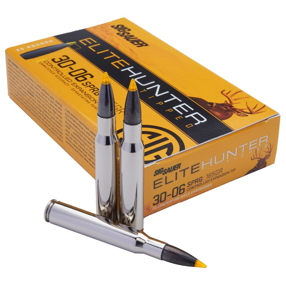 Sig Sauer Sig Sauer Ammo .30-06 Sprg 165gr Elite Tipped Hunting 20/Box E3006TH2-20 - $41.99 at EuroOptic