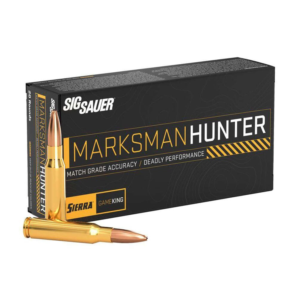 Sig Sauer Ammo Marksman Hunter 7mm Rem Mag 160gr Gameking 20/Box E7RMGK160-20