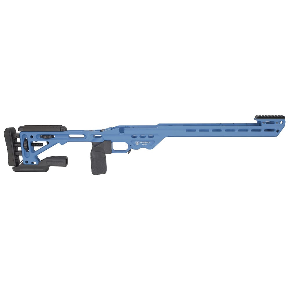 MasterPiece Arms Remington SA RH NRA Blue Enhanced Sniper Rifle Chassis ESRCHASSISREMSA-BLU-RH-21 - Masterpiece Arms