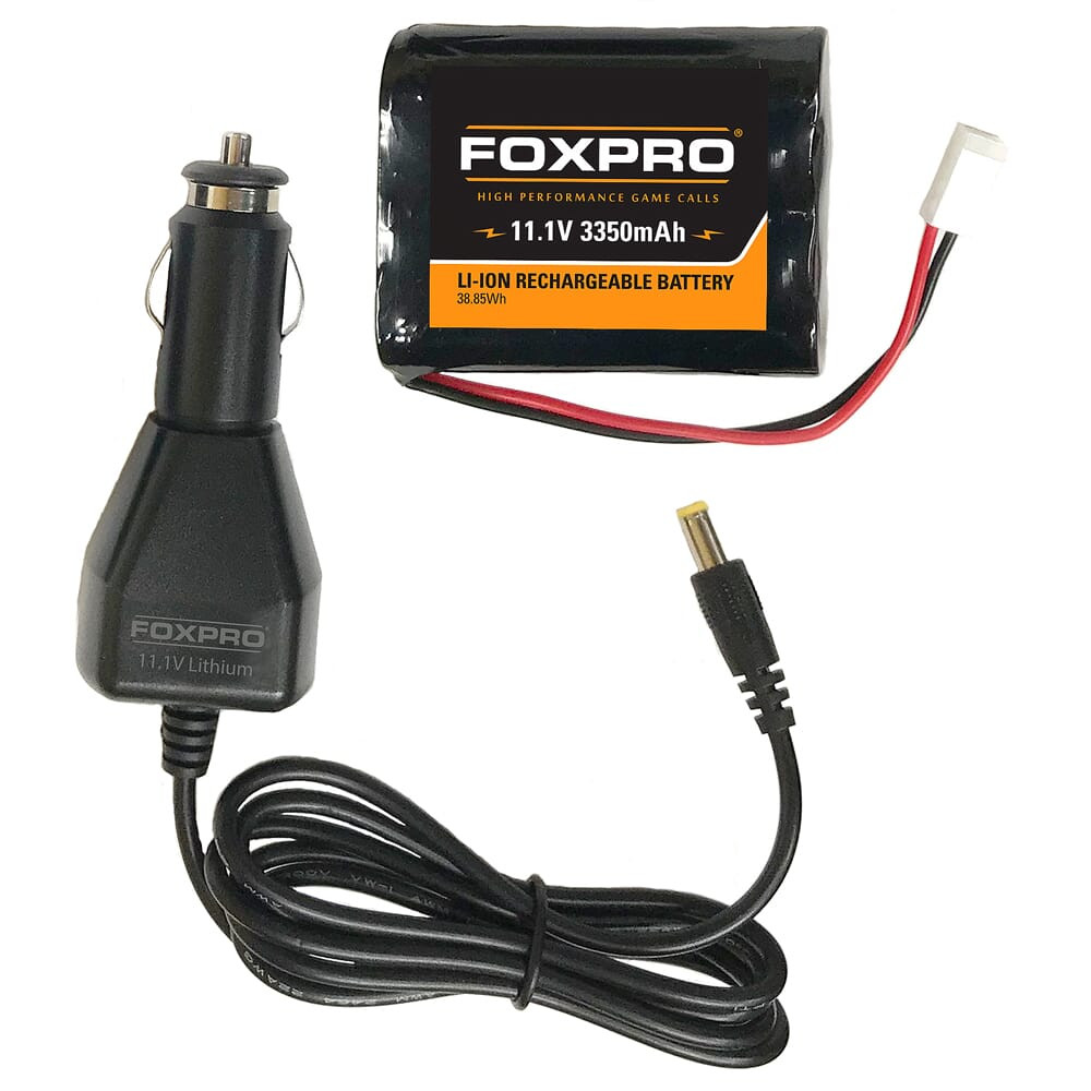 FOXPRO Extended Capacity 3350mAh Battery & Car Charger EXTBATTCHG - FOXPRO