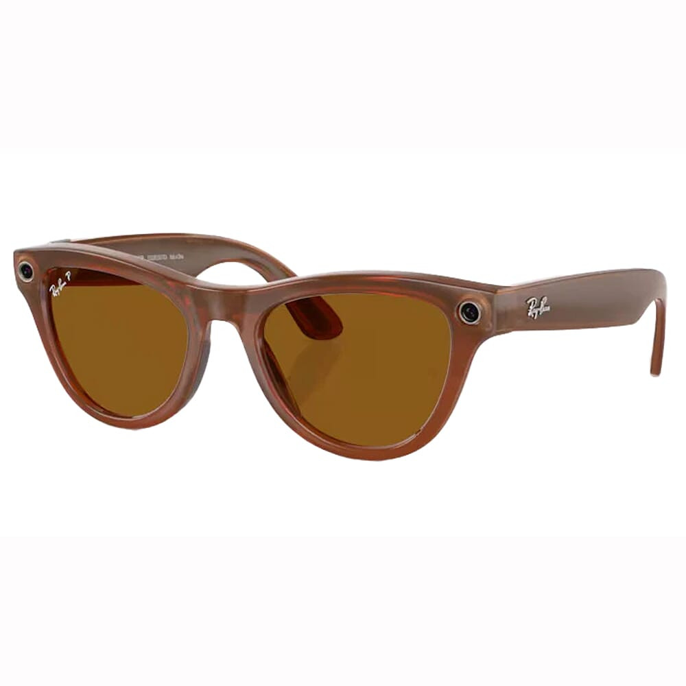 Ray-Ban Meta Skyler Shiny Caramel trasp Polar Brown 0RW4010-670683 - Ray-Ban