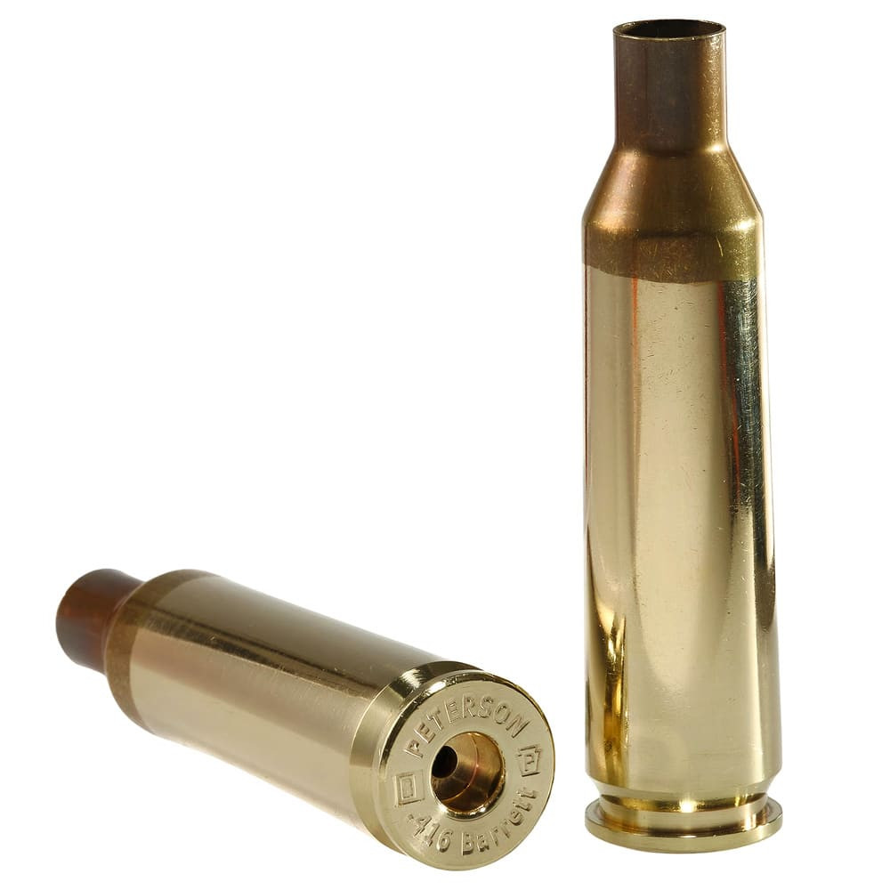 Peterson Brass Peterson .416 Barrett Casings Box of 100 40075-I - Peterson Brass