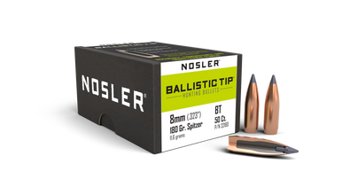 Nosler Ballistic Tip Hunting BT - 8mm 180g SP (50ct) Bullets 32180 - nosler