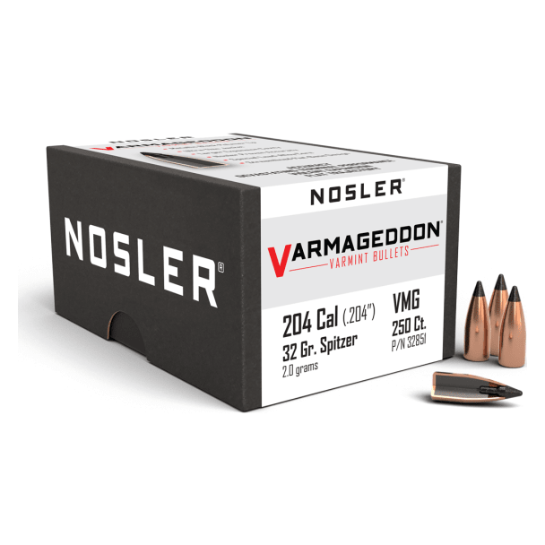 Nosler Varmageddon VG - 20 32g FB Tipped (250ct) Bullets 32851