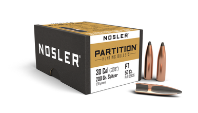 Nosler Partition P - 30 200g SP (50ct) Bullets 35626 - nosler