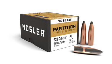 Nosler Partition P - 338 250g SP (50ct) Bullets 35644 - nosler