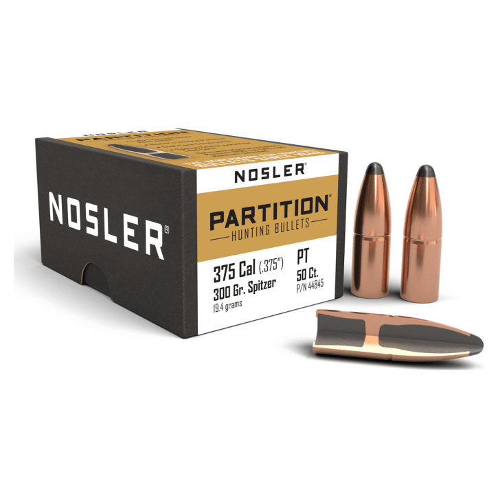 Nosler Partition P - 375 300g SP b (50ct) Bullets 44845