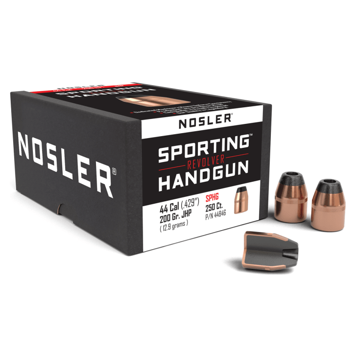 Nosler Hand Gun - Revolver HG - 44 200g JHP (.429") (250 bulk ct) Bullets 44846