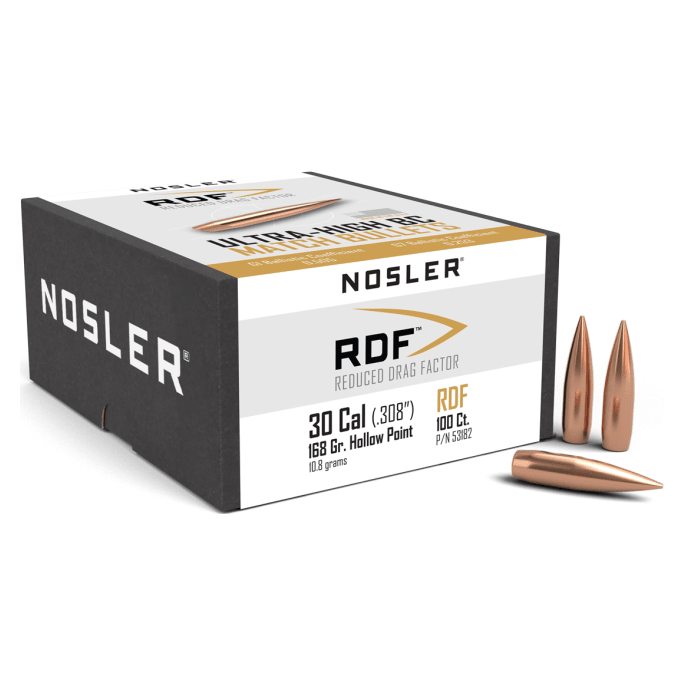 Nosler RDF RDF - 30 168g HPBT (100ct) Bullets 53182