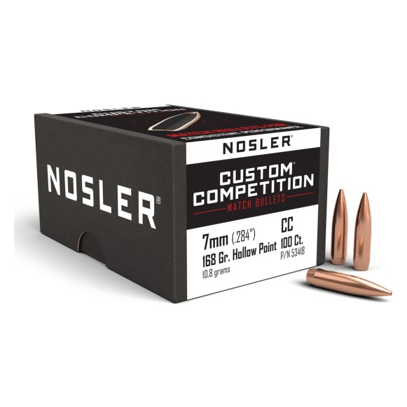 Nosler Custom Competition CC - 7mm 168g HPBT (100ct) Bullets 53418
