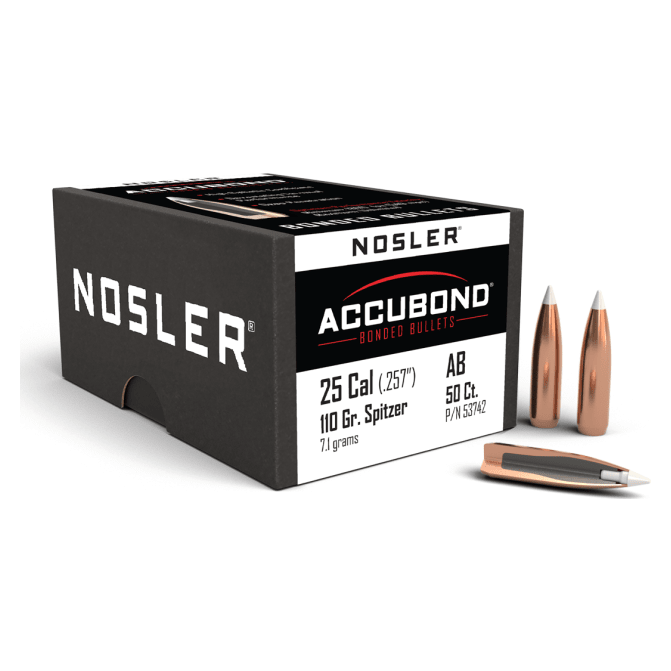 Nosler AccuBond AB - 25 110g SP (50ct) Bullets 53742