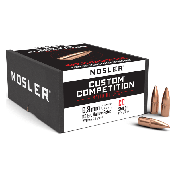 Nosler Custom Competition CC - 6.8mm 115g HPBT C530 (250ct) Bullets 53846