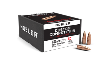 Nosler Custom Competition CC - 6.8mm 115g HPBT C530 (250ct) Bullets 53846 - nosler