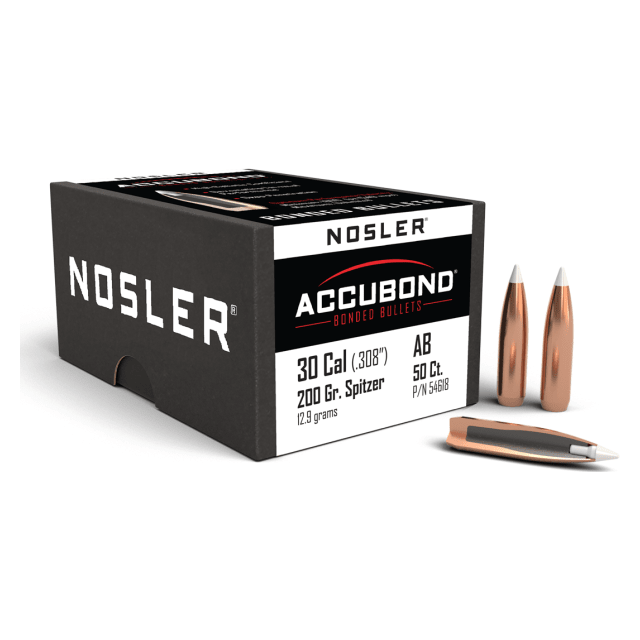 Nosler AccuBond AB - 30 200g SP (50ct) Bullets 54618