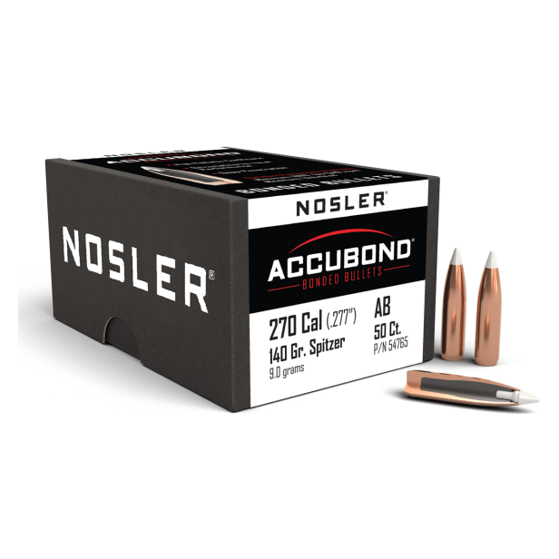 Nosler AccuBond AB - 270 140g SP (50ct) Bullets 54765