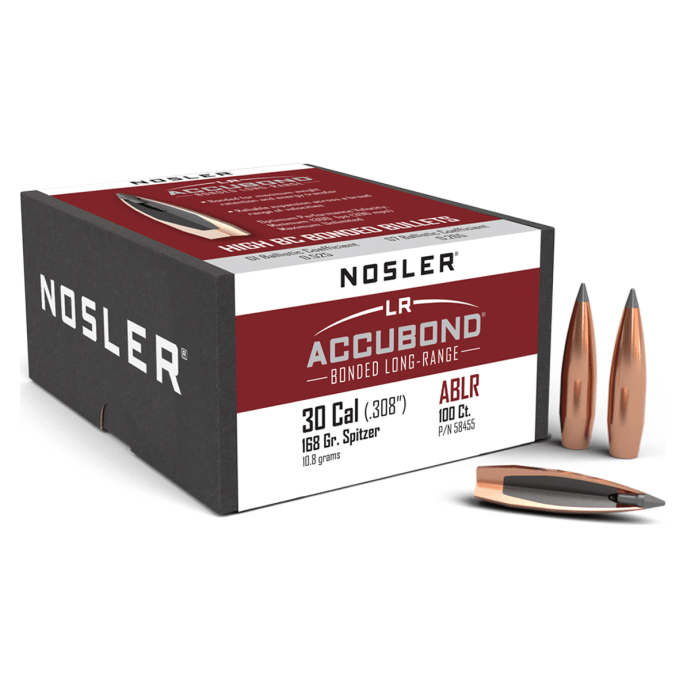 Nosler AccuBond Long Range ABLR - 30 168g SP (100ct) Bullets 58455