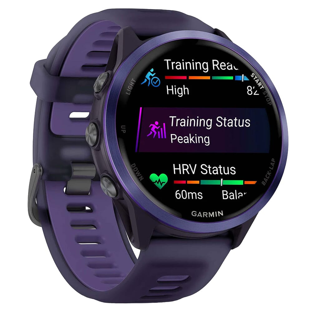 Garmin Forerunner 570 - 47 mm Indigo Aluminum w/Translucent Imperial Purple/Indigo Band 010-02971-02 - Garmin