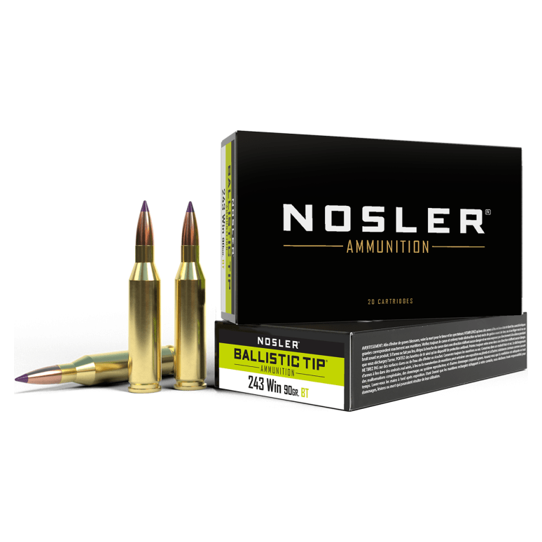 Nosler Ballistic Tip BTA - 243 Win 90g BT SP (20ct) Ammunition 40050