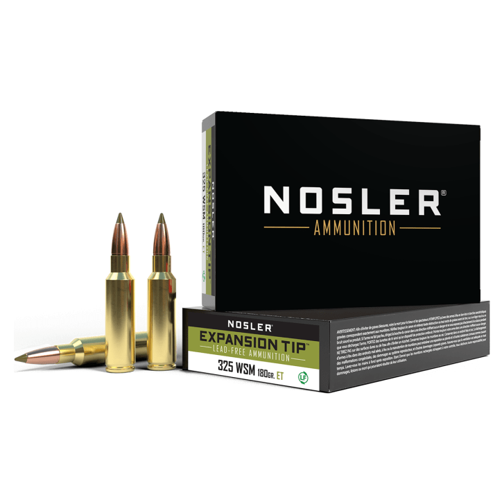 Nosler E-Tip ETA - 325 WSM 180g ET SP (20ct) Ammunition 40146