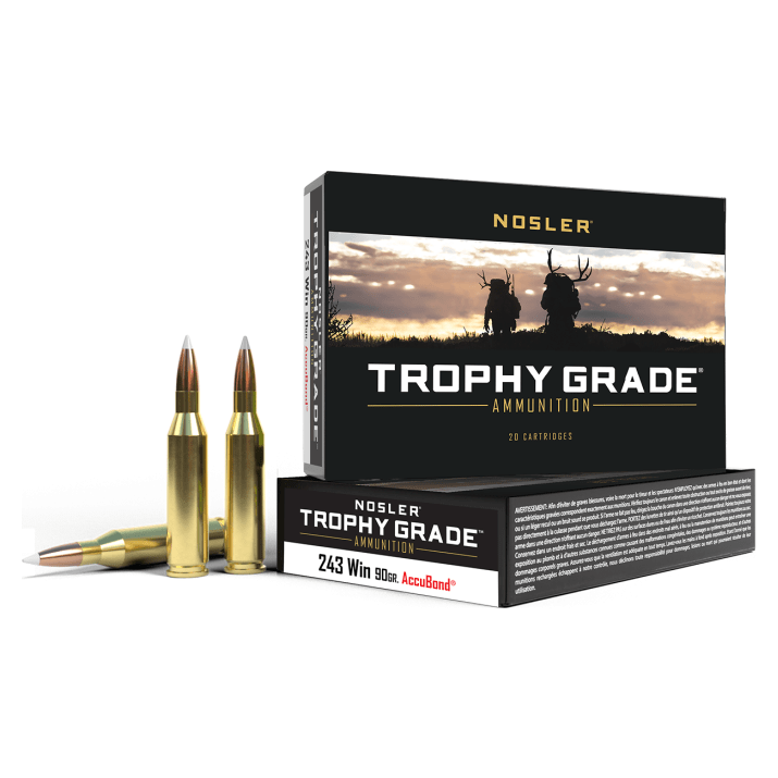 Nosler Trophy Grade TGA - 243 Win 90g AB SP (20ct) Ammunition 48263