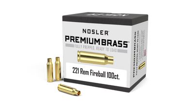 Nosler Premium Brass Box - 221 Rem Fireball (100ct) 10078 - nosler