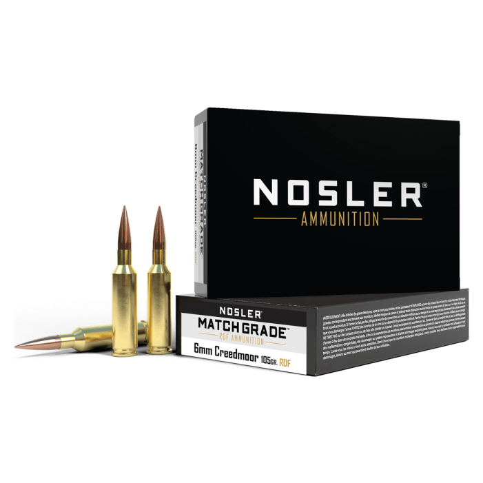 Nosler Match Grade MGA - 6mm Creedmoor 105g RDF HPBT (20ct) Ammunition 60135 by nosler - 