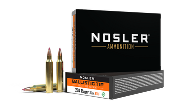 Nosler BT Varmint BTA - 204 Rug 32g BTLF SP (20ct) Ammunition 61040 - nosler