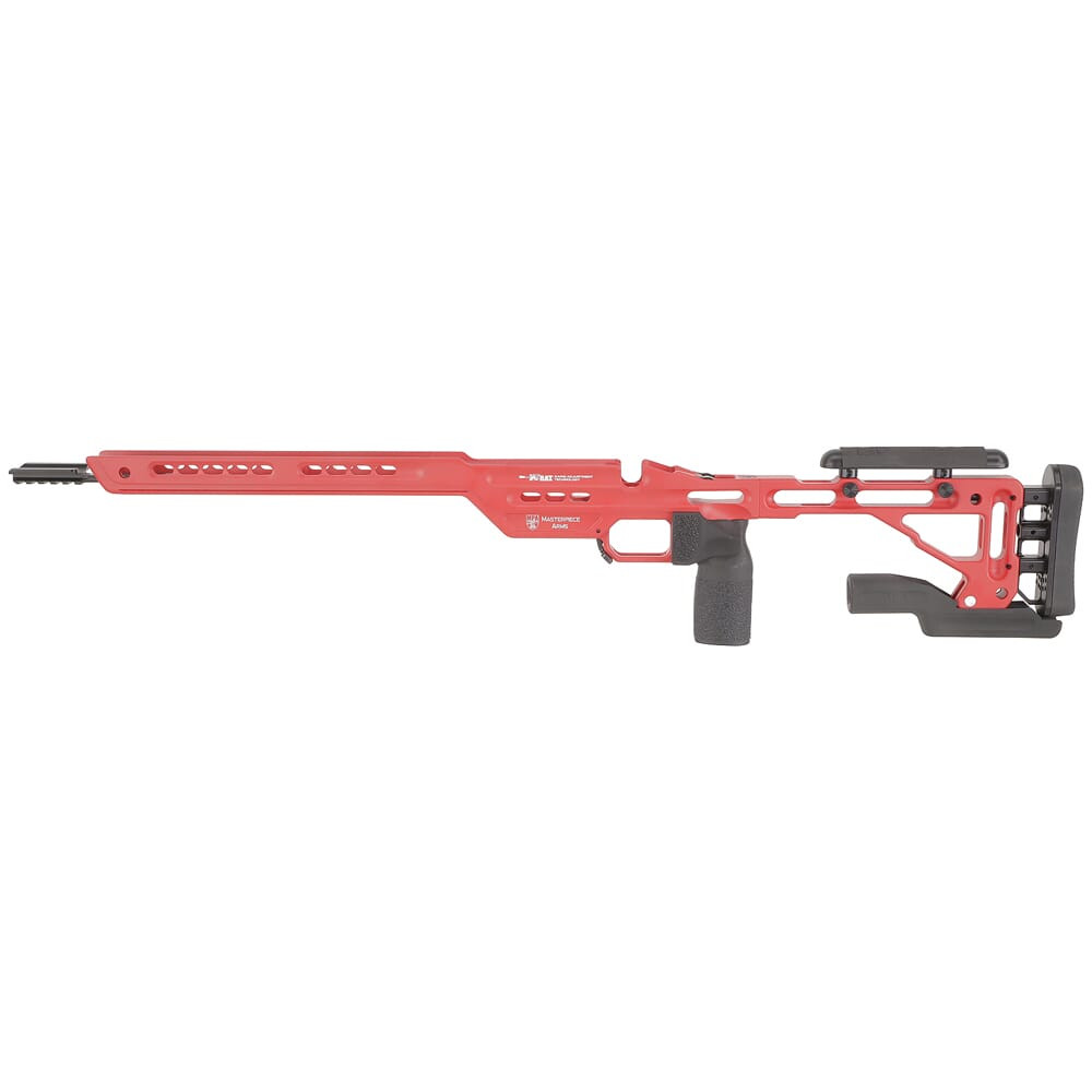 Masterpiece Arms Remington LA LH USMC Red Hybrid Chassis HYBCHASSISREMLA-RED-LH-21 - Masterpiece Arms