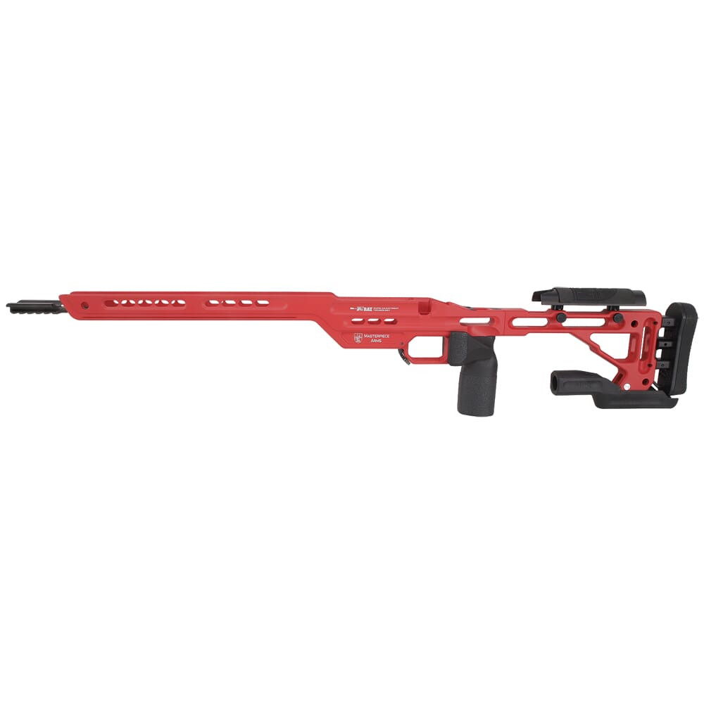 Masterpiece Arms Remington SA LH USMC Red Hybrid Chassis HYBCHASSISREMSA-RED-LH-21 - Masterpiece Arms